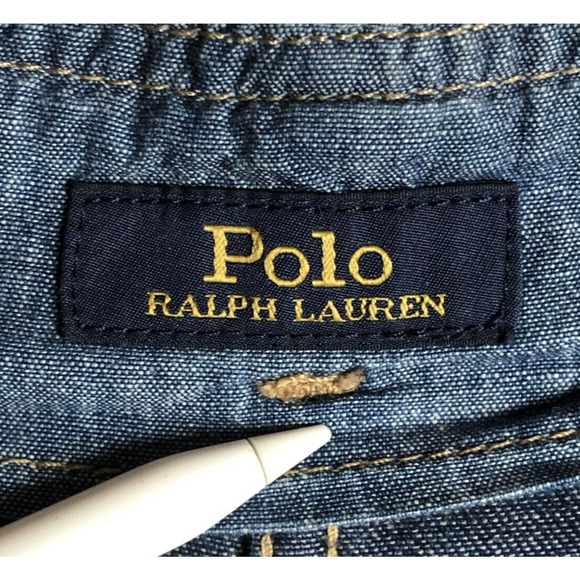 POLO RALPH LAUREN Paper Bag Jeans Women's 26 High Waist‎ Pleated Relaxed Baggy - Picture 3 of 11
